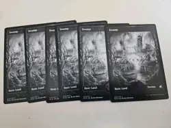SWAMP (273) (FULL ART) X6 Innistrad: Midnight Hunt MID Magic MTG NM - Image 1