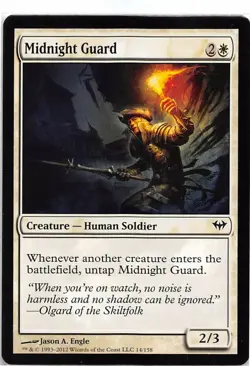 Midnight Guard *PLAYSET* Magic MtG x4 Dark Ascension SP - Image 1