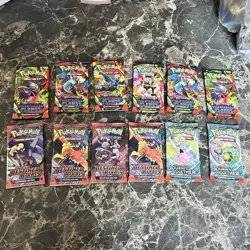 Pokemon booster pack Lot Of 12 Packs Destin Rivals phantasmal flames Mega Evo - Image 1
