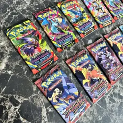 Pokemon booster pack Lot Of 12 Packs Destin Rivals phantasmal flames Mega Evo - Image 2