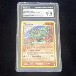 2004 Pokemon Machamp Reverse Holo 9/101 Hidden Legends CGC 9.5 - Image 1