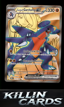 Cynthia's Garchomp ex - 215/182 215/182 Pokemon Ultra Rare SV10: Destined Rivals - Image 1