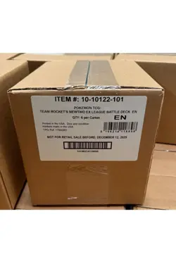 Pokemon Team Rocket's Mewtwo ex League BATTLE DECK DISPLAY CASE Sealed 6 Box - Image 2