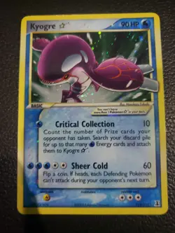 MP ⭐ GOLD STAR KYOGRE #112 HOLO FOIL - 2005 POKEMON EX DELTA SPECIES - Image 1