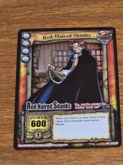 2005 one piece the quest begins red haired shanks SR black letters - Image 1
