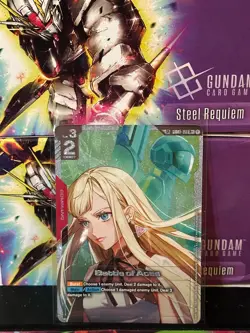 Battle of Aces GD01-111 SP R+ Alt Art Gundam Card Game Steel Requiem - Image 2
