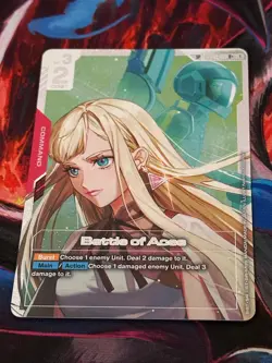 Battle of Aces GD01-111 SP R+ Alt Art Gundam Card Game Steel Requiem - Image 4