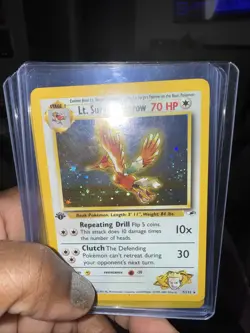LT. Surge's Fearow Holo Rare 1st Edition Pokemon Card 7/132 (LP) (See Pics) - Image 1