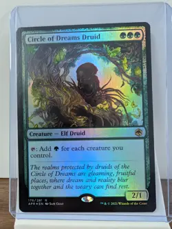 Circle of Dreams Druid Foil Adventures Forgotten Realms, AFR R 176, MTG Magic - Image 1