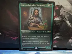 Jaheira, Friend of the Forest (Foil Etched) Baldur's Gate Commander Rare NM - Image 1