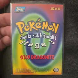 Dragonite Topps (Blue Label) Pokemon Card Stage 3 (E12 of 12) LP - Image 2