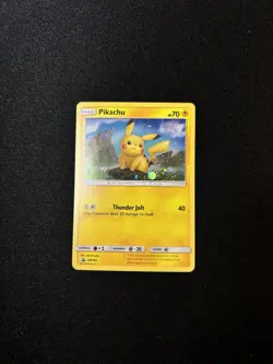 *NM* Pikachu Black Star Promo Cosmos Holo - SM183 Sun & Moon Promo Pokemon 2019 - Image 1