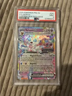 2025 POKEMON PRE EN-PRISMATIC EVOLUTIONS #041 SYLVEON EX PSA 9 - Image 1