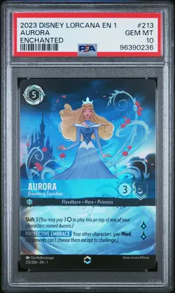 2023 DISNEY LORCANA EN 1-THE FIRST CHAPTER AURORA - DREAMING GUARDIAN PSA 10 - Image 1