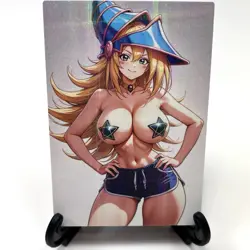 Yu-Gi-Oh! Dark Magician Girl Sexy Anime Waifu Girl Lewd Goddess Story Art Card - Image 2