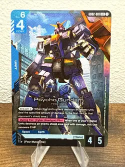 Gundam Card Game TCG - Psycho Gundam - Dual Impact - GD02-001 LR - NM - Image 1