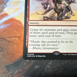 MTG - Insurrection - CMM- Regular Mythic #0236 - Image 5