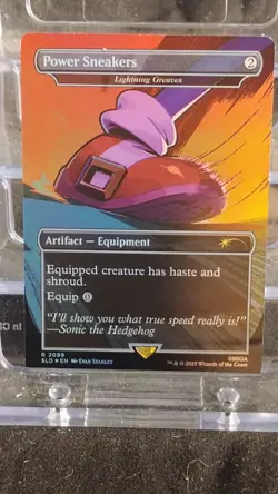 Power Sneakers - Lightning Greaves (Rainbow Foil) Secret Lair Drop Foil - Image 1