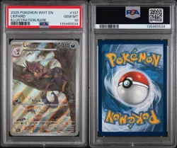 2025 Pokemon Liepard 137/086 PSA 10 White Flare Illustration Rare English - Image 3