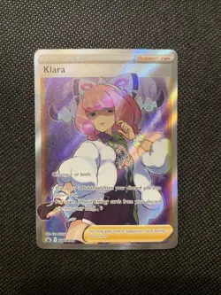 Klara SWSH302 Full Art Trainer Black Star Promo Pokemon TCG NM/Near Mint - Image 1