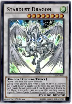 Stardust Dragon 1st Edition Ultra Rare LC05 LC5D-EN031 LP - Image 1