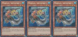 3x Mermail Abysspike | RA04-EN012 | SCR | 1st Ed | NM | YuGiOh - Image 1