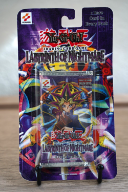 2002 Yugioh LON 1st Edition Labyrinth of Nightmare Blister Pack Sealed TCG - Image 1