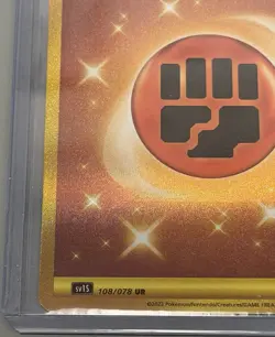 Fighting Energy UR 108/078 SV1S Scarlet ex - Pokemon Card korean Gold - Image 3