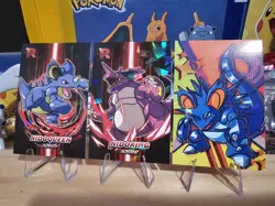 Pokemon Team Rocket Card Database - Nidoqueen & Nidoking Card Set - 3 Card Lot - Image 3