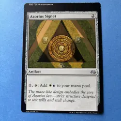 MTG MISPRINT Azorius Signet Ravnica Remastered Miscut Error - Image 1