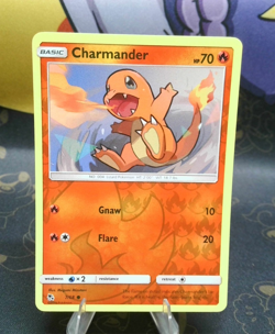 Charmander 7/68 Hidden Fates 2019 Reverse Holo Foil Pokemon TCG Card - LP - Image 1