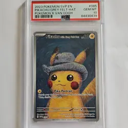 Pokemon Pikachu with Grey Felt Hat Promo 085 SVP Black Star 2023 PSA 10 English - Image 1