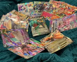 Pokemon Holo Card Lot Primarina GX, Copperajah V, Blaziken V, Mewtwo GX - Image 1