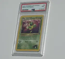 PSA 9 Erika's Victreebel Pokemon Gym Heroes English 26/132 Rare Vintage 2000 - Image 3