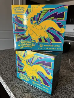 ✅ ASCENDED HEROES POKEMON CENTER EXCLUSIVE ETB POKEMON TCG SEALED NEW LOT OF 2 - Image 1