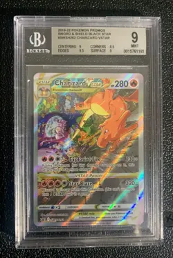 2019-22 Pokemon Promos Sword & Shield Black Star #SWSH262 Charizard Vstar BGS 9 - Image 1