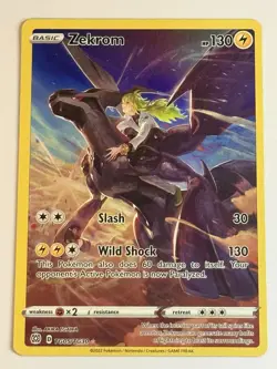 Pokemon TCG Zekrom Holo Ultra Rare Trainer Gallery TG05/TG30 Brilliant Stars - Image 1