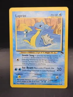 Pokemon Lapras Southern Islands 12/18 English 2001 Basic 70 HP Regular - Image 1