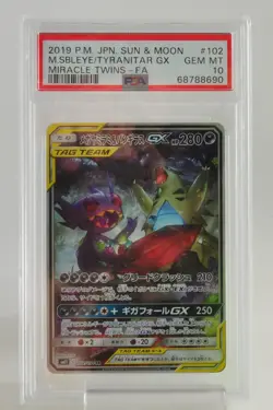 PSA 10 GEM MINT Pokemon Card Mega Sableye & Tyranitar GX 102/094 SR Japanese - Image 1