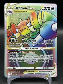 Pokemon Drapion VSTAR (Secret) 200/196 SWSH11: Lost Origin Secret Rare NM - Image 1