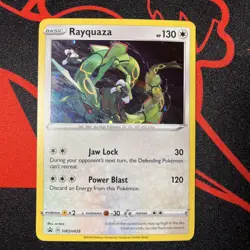 Pokemon TCG Rayquaza SWSH029 Cosmos Black Star Promo NM - Image 1