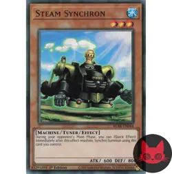 Yugioh Steam Synchron BLAR-EN064 Ultra Rare 1st Edition NM - Image 1