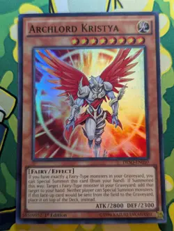 Archlord Kristya - DESO-EN050 1st Edition Super Rare Yugioh Card VLP - Image 1