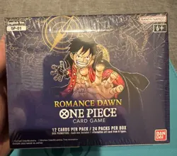 Sealed ENGLISH OP-01 Booster Box - White Bottom. One Piece TCG. Romance Dawn. - Image 1