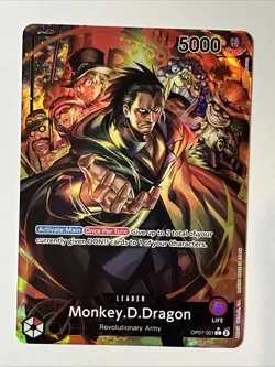 Monkey D. Dragon OP07-001 Alt Art Leader AAL One Piece TCG English - Image 1