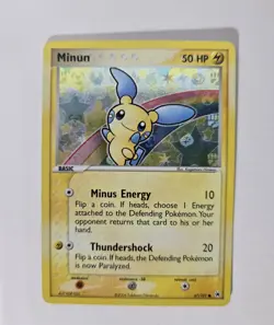Pokemon Minun EX Hidden Legends Rare Reverse Holo Card 67/101 Basic 50 HP - Image 1
