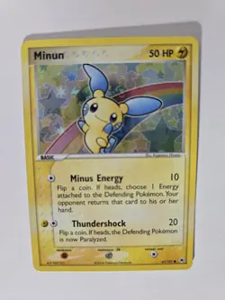 Pokemon Minun EX Hidden Legends Rare Reverse Holo Card 67/101 Basic 50 HP - Image 4