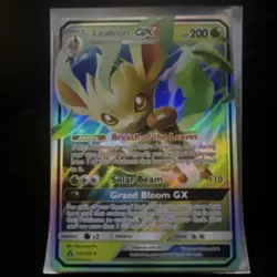Pokemon Leafeon GX Full Art Ultra Rare Holo SM Ultra Prism 13/156 Card - Image 2