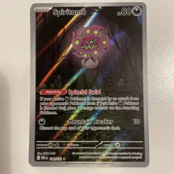 Pokemon Card TCG Spiritomb 148/132 Illustration Rare Mega Evolution English NM - Image 1
