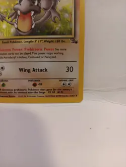 POKEMON AERODACTYL 1/62 TRADING CARD 1999 Holo EX FAST SHIPPING 60hp - Image 5